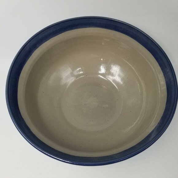 BBP Beaumont Brothers Salt Glazed Pottery 10.5" Popcorn Bowl Milk Bottle Bank - Picture 3 of 7